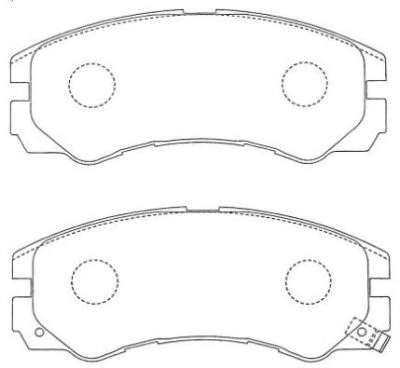 Комплект тормозных колодок, дисковый тормоз