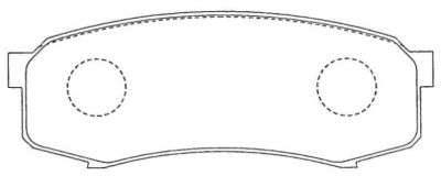 Комплект тормозных колодок, дисковый тормоз
