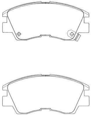 Комплект тормозных колодок, дисковый тормоз