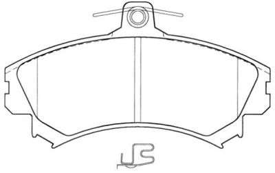 Комплект тормозных колодок, дисковый тормоз