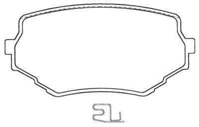 Комплект тормозных колодок, дисковый тормоз