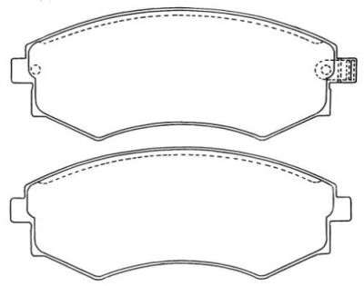 Комплект тормозных колодок, дисковый тормоз