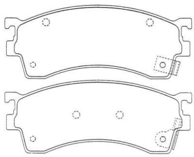 Комплект тормозных колодок, дисковый тормоз