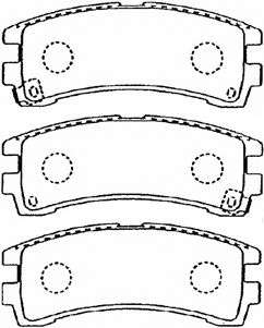 Комплект тормозных колодок, дисковый тормоз