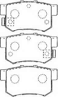 Комплект тормозных колодок, дисковый тормоз