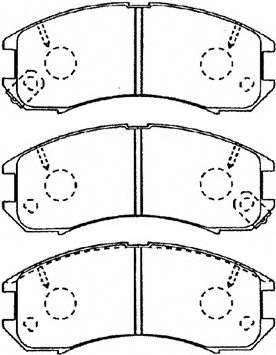 Комплект тормозных колодок, дисковый тормоз