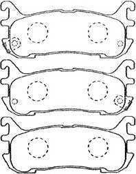 Комплект тормозных колодок, дисковый тормоз