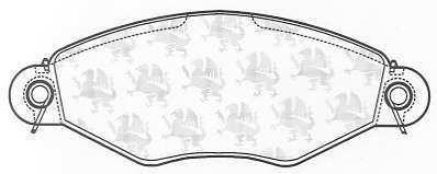 Комплект тормозных колодок, дисковый тормоз