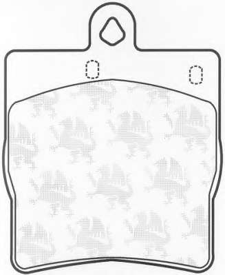 Комплект тормозных колодок, дисковый тормоз