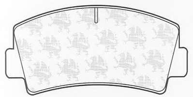 Комплект тормозных колодок, дисковый тормоз