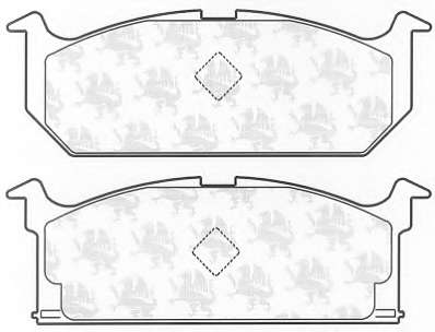 Комплект тормозных колодок, дисковый тормоз