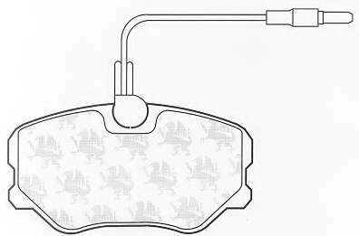 Комплект тормозных колодок, дисковый тормоз