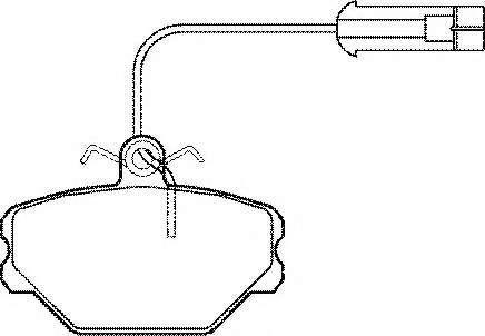 Комплект тормозных колодок, дисковый тормоз