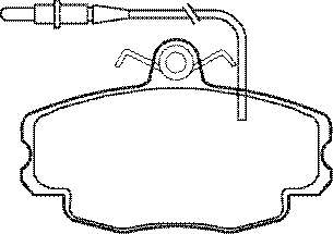 Комплект тормозных колодок, дисковый тормоз