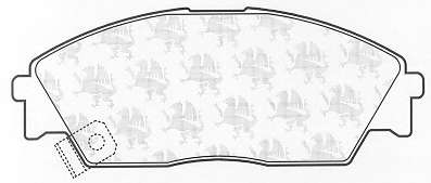 Комплект тормозных колодок, дисковый тормоз