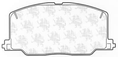 Комплект тормозных колодок, дисковый тормоз