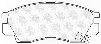 Комплект тормозных колодок, дисковый тормоз