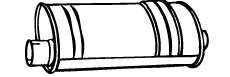 Глушитель выхлопных газов конечный