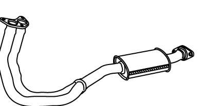 Предглушитель выхлопных газов