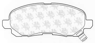 Комплект тормозных колодок, дисковый тормоз