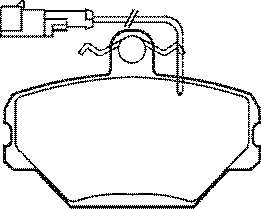 Комплект тормозных колодок, дисковый тормоз