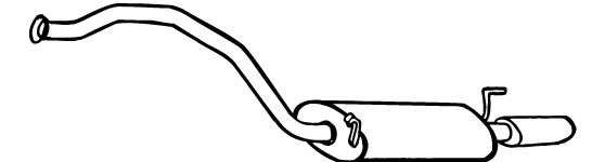 Глушитель выхлопных газов конечный
