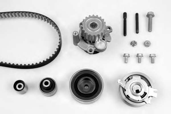 Комплект ГРМ + помпа Audi A3/Seat Leon 2.0TDI 06-12 (160x25)(помпа P654)