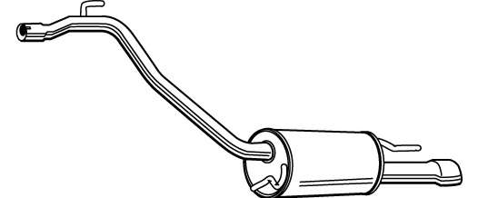 Глушитель выхлопных газов конечный