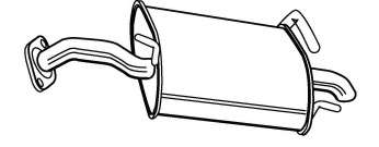 Глушитель выхлопных газов конечный