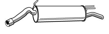 Глушитель выхлопных газов конечный