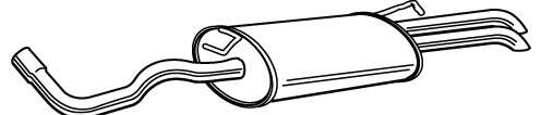 Глушитель выхлопных газов конечный