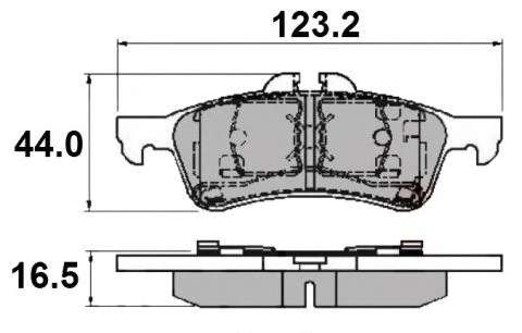 Комплект тормозных колодок, дисковый тормоз