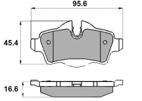 Комплект тормозных колодок, дисковый тормоз
