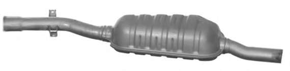 Средний глушитель выхлопных газов