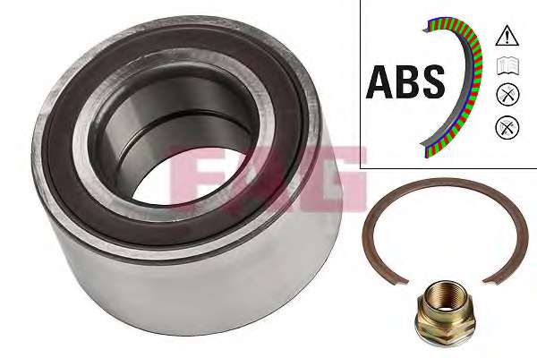 Подшипник ступицы (передней) Fiat Linea 1.3D Multijet 09-/Strada 1.2/1.7TD/1.9D 99-06, (+ABS)