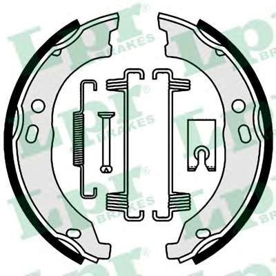 Комплект тормозных колодок, стояночная тормозная система