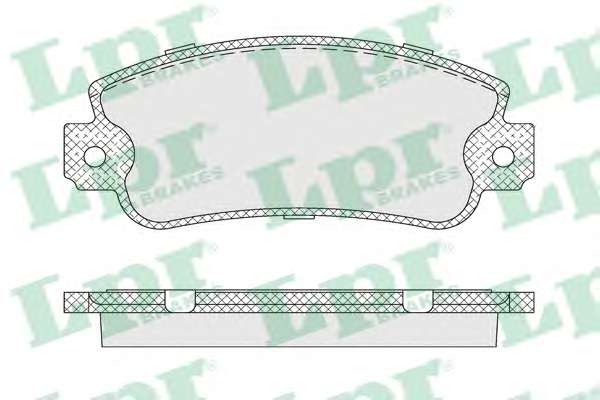 Комплект тормозных колодок, дисковый тормоз