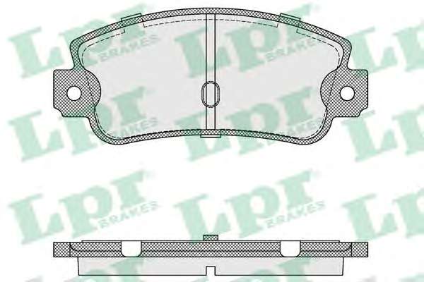 Комплект тормозных колодок, дисковый тормоз