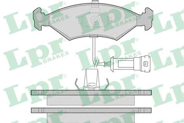 Комплект тормозных колодок, дисковый тормоз