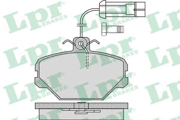 Комплект тормозных колодок, дисковый тормоз