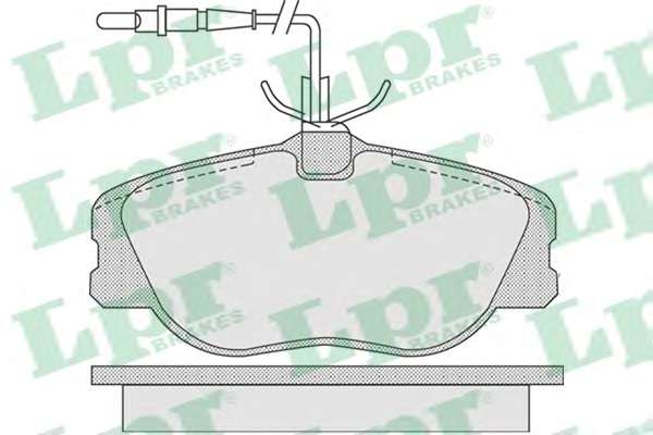 Комплект тормозных колодок, дисковый тормоз