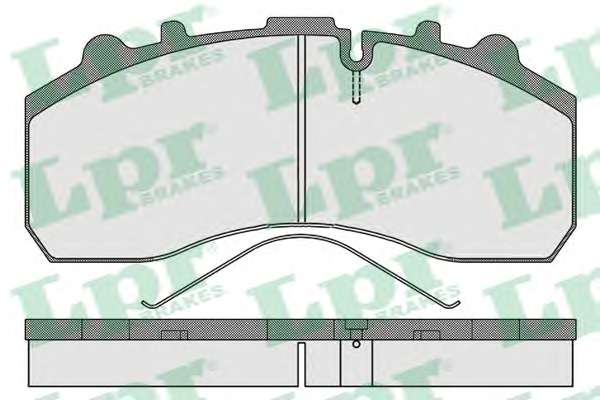 Комплект тормозных колодок, дисковый тормоз