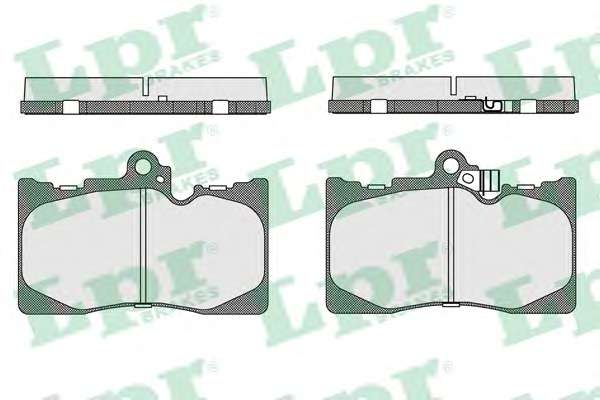 Комплект тормозных колодок, дисковый тормоз