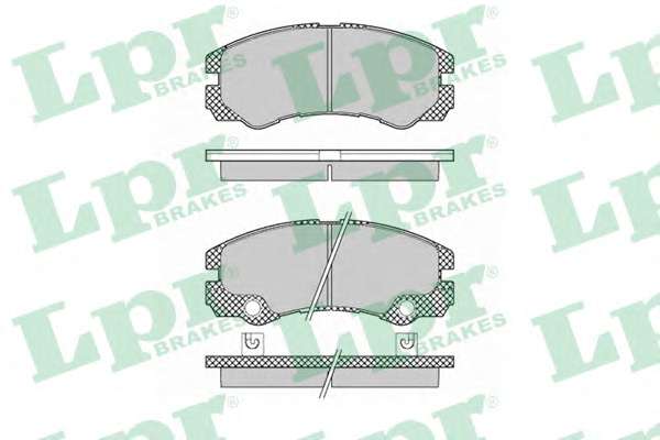 Комплект тормозных колодок, дисковый тормоз
