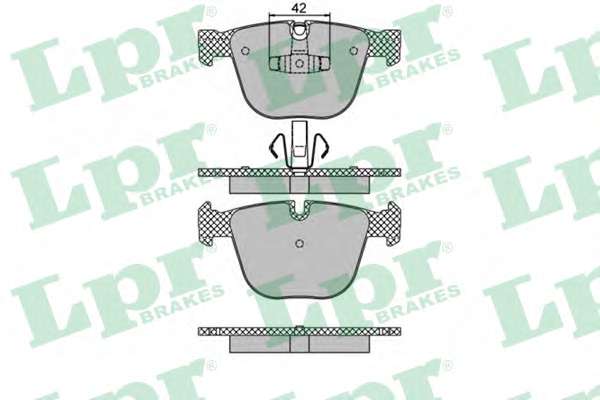 Комплект тормозных колодок, дисковый тормоз