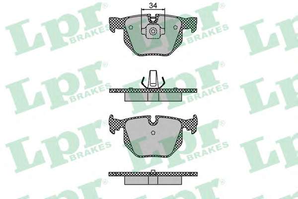 Комплект тормозных колодок, дисковый тормоз