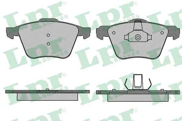 Комплект тормозных колодок, дисковый тормоз