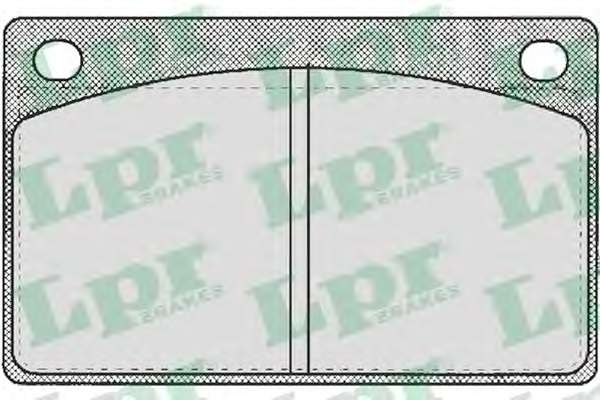 Комплект тормозных колодок, дисковый тормоз