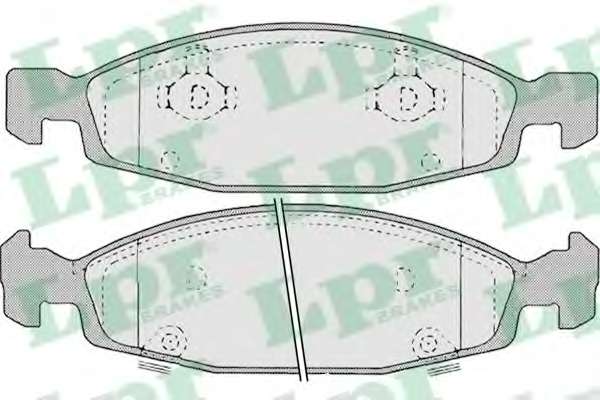Комплект тормозных колодок, дисковый тормоз