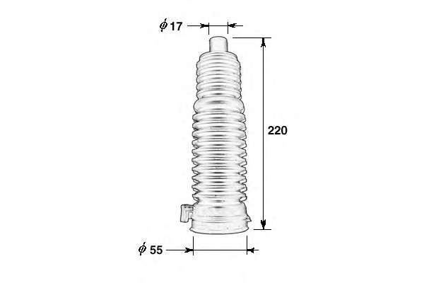 Пыльник, рулевое управление